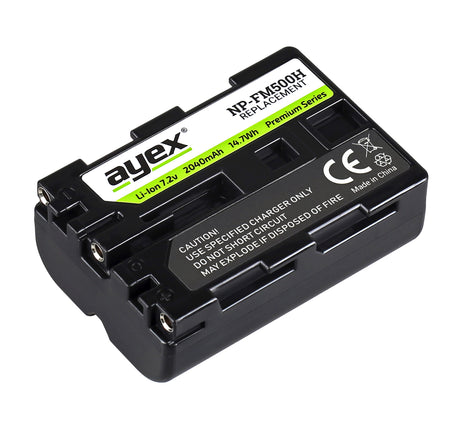 NP-FM500H Akku für Sony z.B. Alpha SLT-A99 II A77 A100 A560 A700 A850 A900 2040mAh