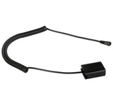 DC-Coupler für Sony Kameras mit NP-FW50 Akku-Dummy für permanente Stromversorgung über z.B. V-Mount Akku
