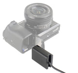 DC-Coupler für Sony Kameras mit NP-FW50 Akku-Dummy für permanente Stromversorgung über z.B. V-Mount Akku