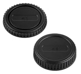 Kameragehäusedeckel & Objektivrückdeckel Set für Olympus Four Thirds – Schutzkappen für Kamera & Objektiv
