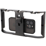 Handyhalterung Smartphone Video Rig Stabilizer für stabile Videoaufnahmen & Vlogging