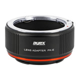 ayex Objektivadapter für Pentax K Objektive an Sony Alpha E-Mount Kameras PK-E