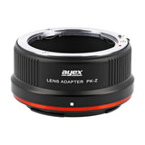 ayex Objektivadapter Pentax PK Bajonett Objektive an Nikon Z Kameras PK-Z