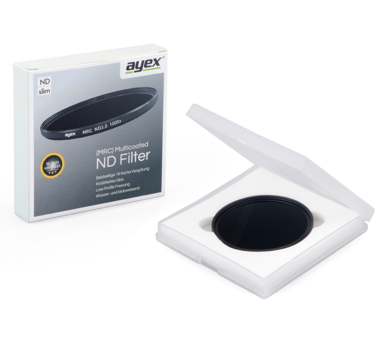 ayex 16-fach vergüteter Slim Polfilter (CPL) 67mm