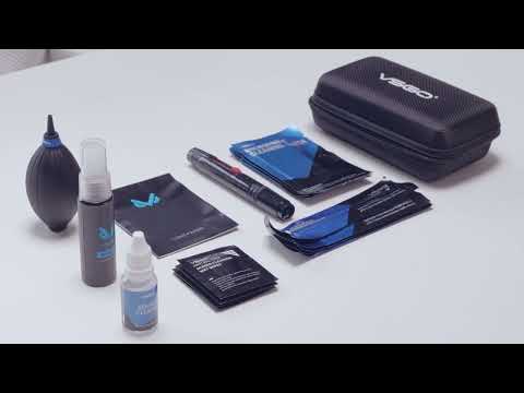 VSGO Professionelles Kamera-Reinigungsset für APS-C Sensoren, Objektive & Displays, DKL-20 Travel Cleaning Kit Pro (Grau)