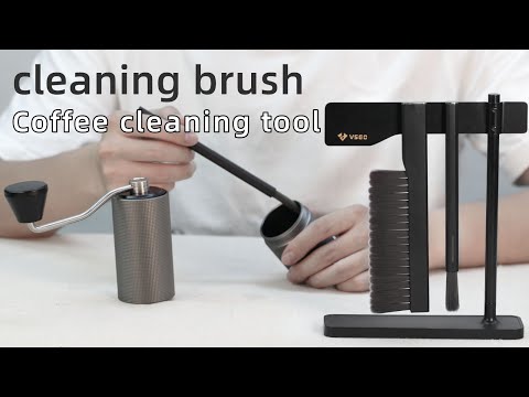 VSGO Magnetisches Kaffeemühlen-Reinigungsset Professionelles Barista-Bürstenset
