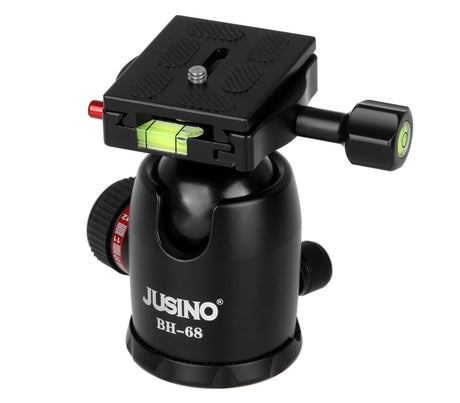 JUSINO Kugelkopf Stativkopf 15kg Belastbarkeit BH-68 Alu
