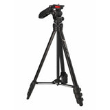 JUSINO leichtes Traveller Stativ 4 Segmente bis 139cm Aluminium 2,5kg belastbar