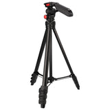 JUSINO leichtes Traveller Stativ 4 Segmente bis 139cm Aluminium 2,5kg belastbar