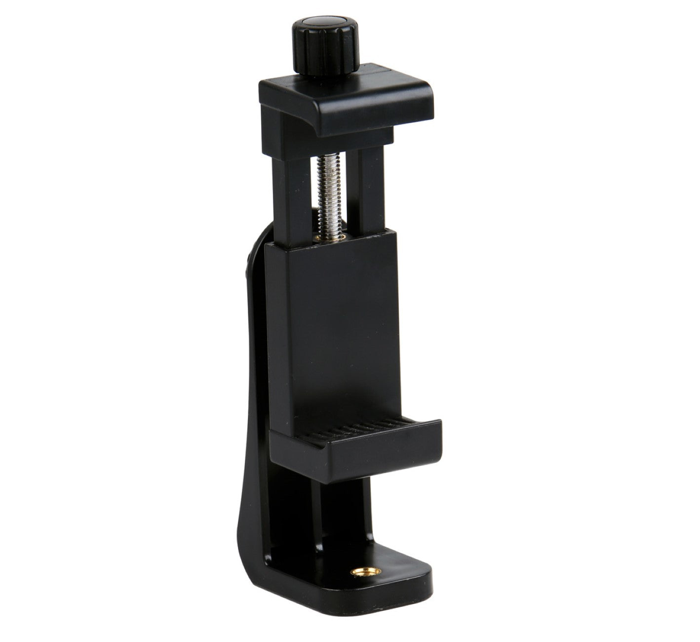 Drehbare Smartphone Halterung mit Schraubklemme & 360° Rotation - Universal Handy Stativhalter für Hochformat & Querformat (57–105 mm)