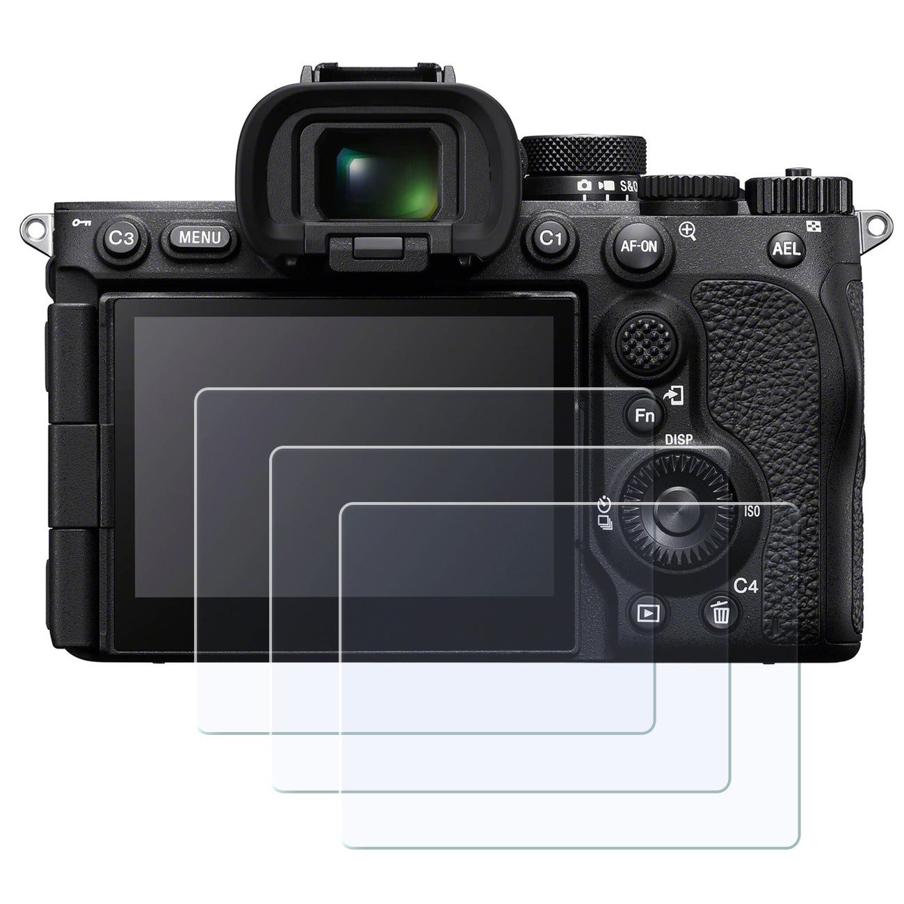 Display-Schutzglas für Sony A7R V A7RV – 0,3 mm 9H gehärtetes Glas 3 Stück