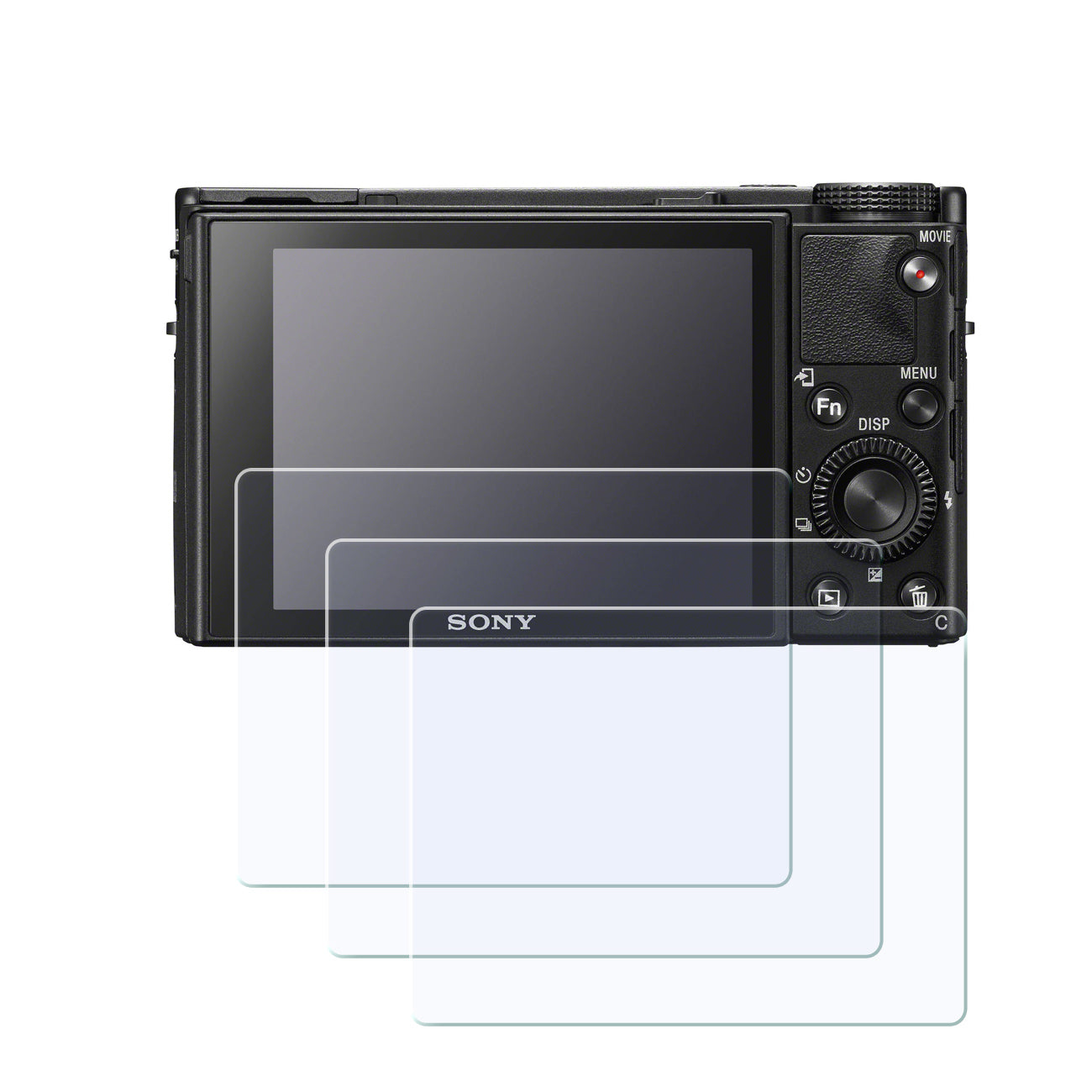 Display-Schutzglas für Sony ZV-1 ZV-E10 RX100 – 0,3 mm 9H gehärtetes Glas 3er Set