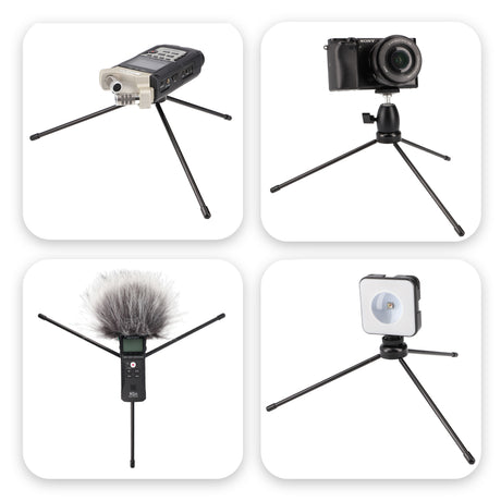 Metal desktop tripod 14cm, 19cm, 20cm