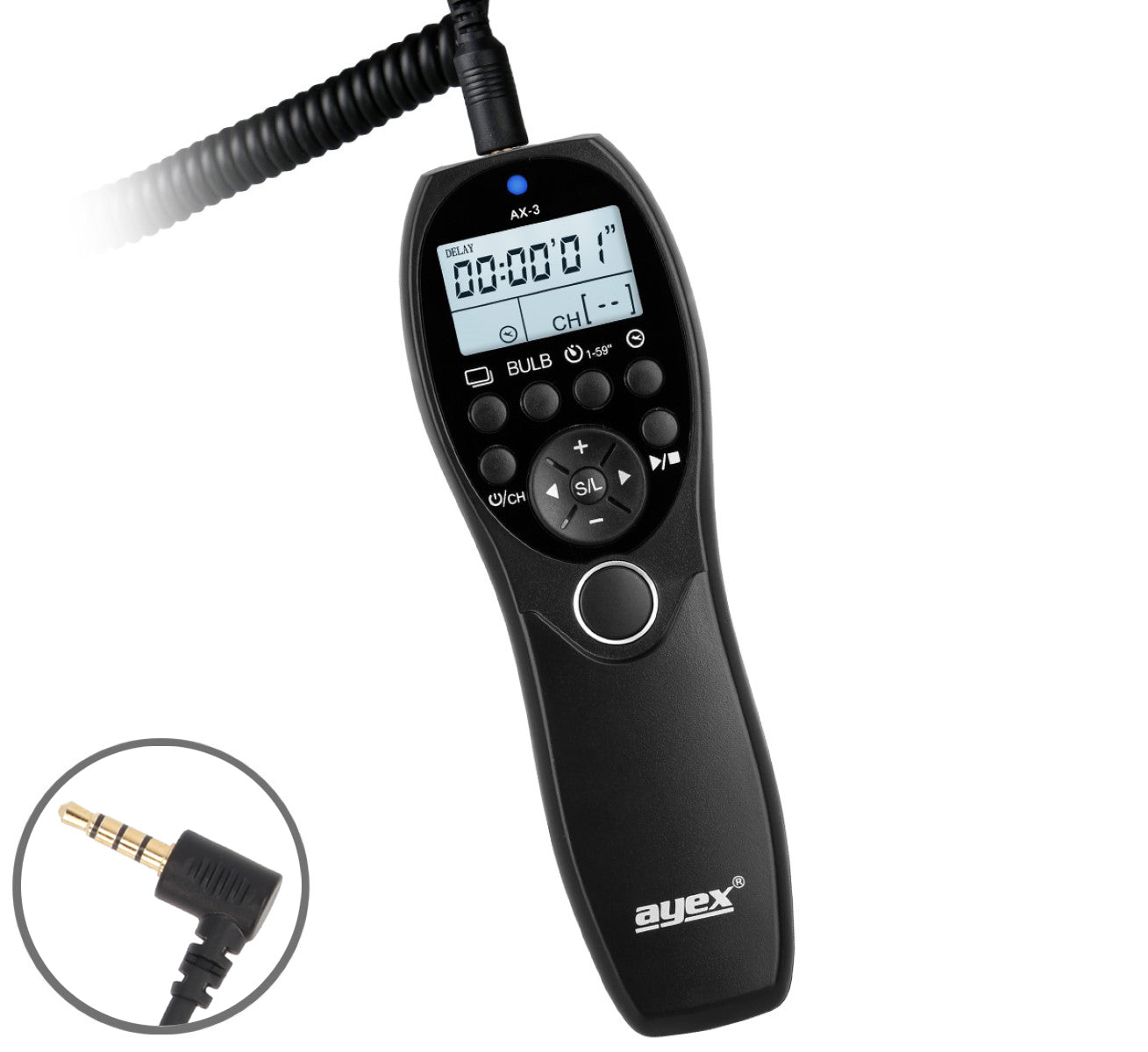 Timer Fernauslöser AX-3 DC3 Nikon Z50 II Z5 II Intervallauslöser Timelapse Bulb Serienaufnahme