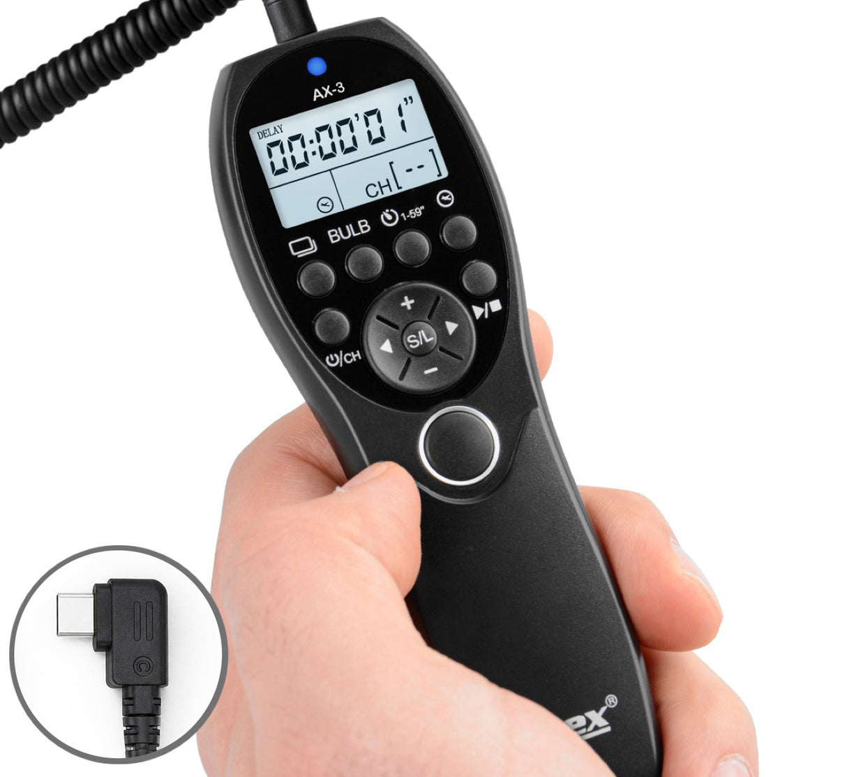 Timer Fernauslöser AX-3 USB-C Sony Alpha A7C II 7CR  7 V A6700 Intervallauslöser Timelapse Bulb Serienaufnahme