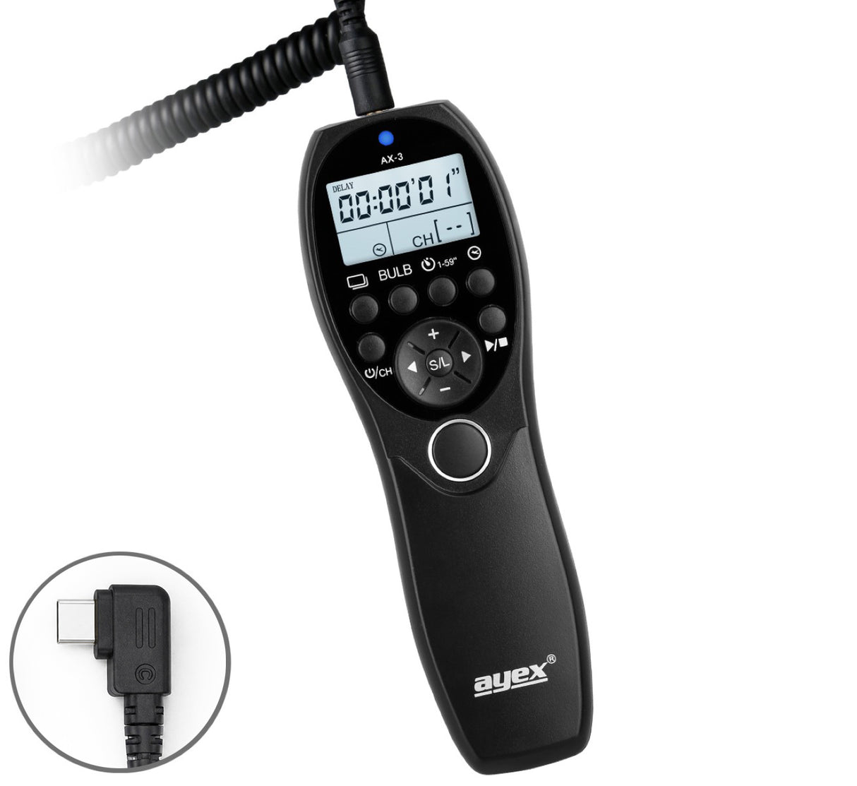 Timer Fernauslöser AX-3 USB-C Sony Alpha A7C II 7CR  7 V A6700 Intervallauslöser Timelapse Bulb Serienaufnahme
