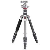 JUSINO Vielseitiges Karbon Tripod mit Monopod-Funktion bis 158cm 8kg + Kugelkopf TK-2535C FGS-30