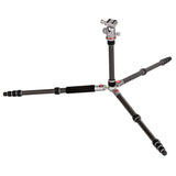 JUSINO Vielseitiges Karbon Tripod mit Monopod-Funktion bis 158cm 8kg + Kugelkopf TK-2535C FGS-30