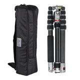 JUSINO Vielseitiges Karbon Tripod mit Monopod-Funktion bis 158cm 8kg + Kugelkopf TK-2535C FGS-30