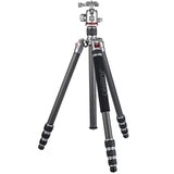JUSINO Leichtes Karbon Tripod Monopod mit Kugelkopf bis 160cm 12kg FGS-30 TK-254C