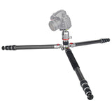 JUSINO Karbon Traveller Tripod mit Kugelkopf Monopod-Funktion bis 171,5cm 15kg TK-284C FGS-36