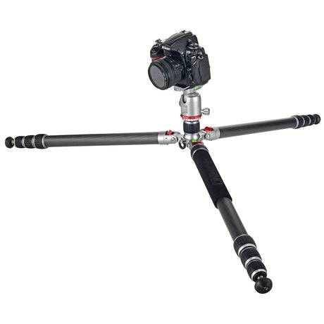 JUSINO Profi Traveller Karbon-Stativ Monopodfunktion bis 182cm 18kg + Kugelkopf FGS-41 TK-324C
