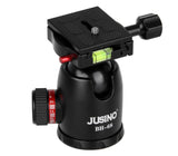 JUSINO Kugelkopf Stativkopf 15kg Belastbarkeit BH-68 Alu