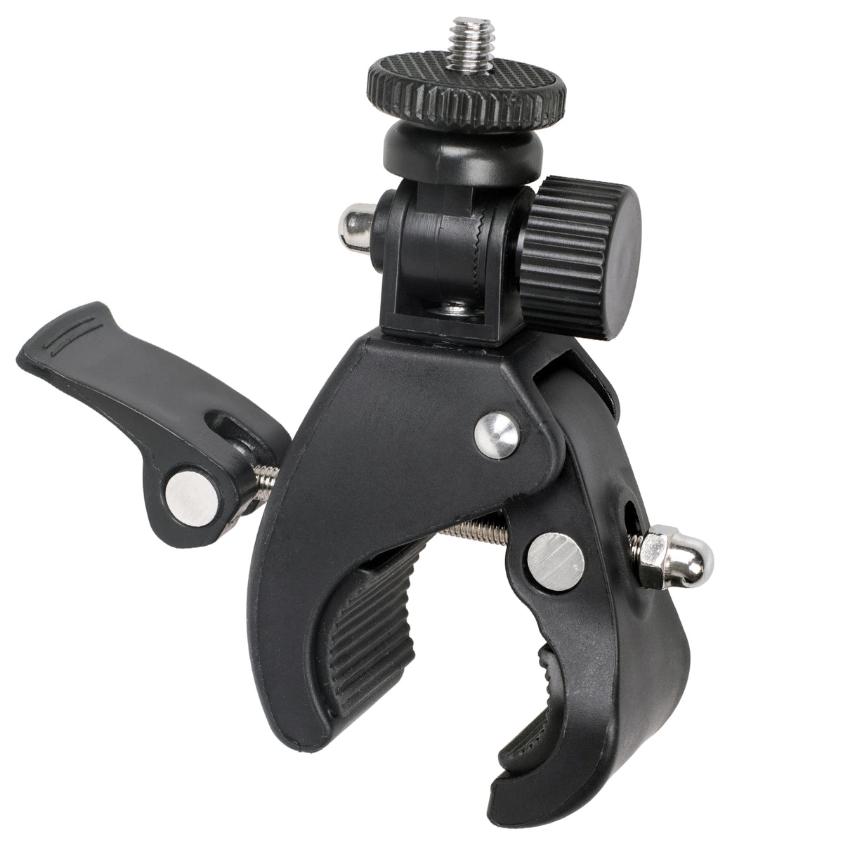ayex Universal Stativklemme neigbarer 1/4 Zoll Mount Schraubzwinge gummierte Kontaktflächen