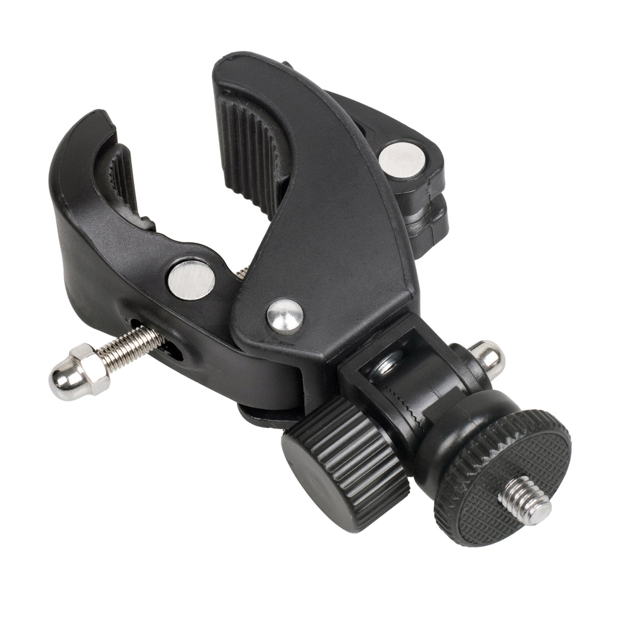 ayex Universal Stativklemme neigbarer 1/4 Zoll Mount Schraubzwinge gummierte Kontaktflächen