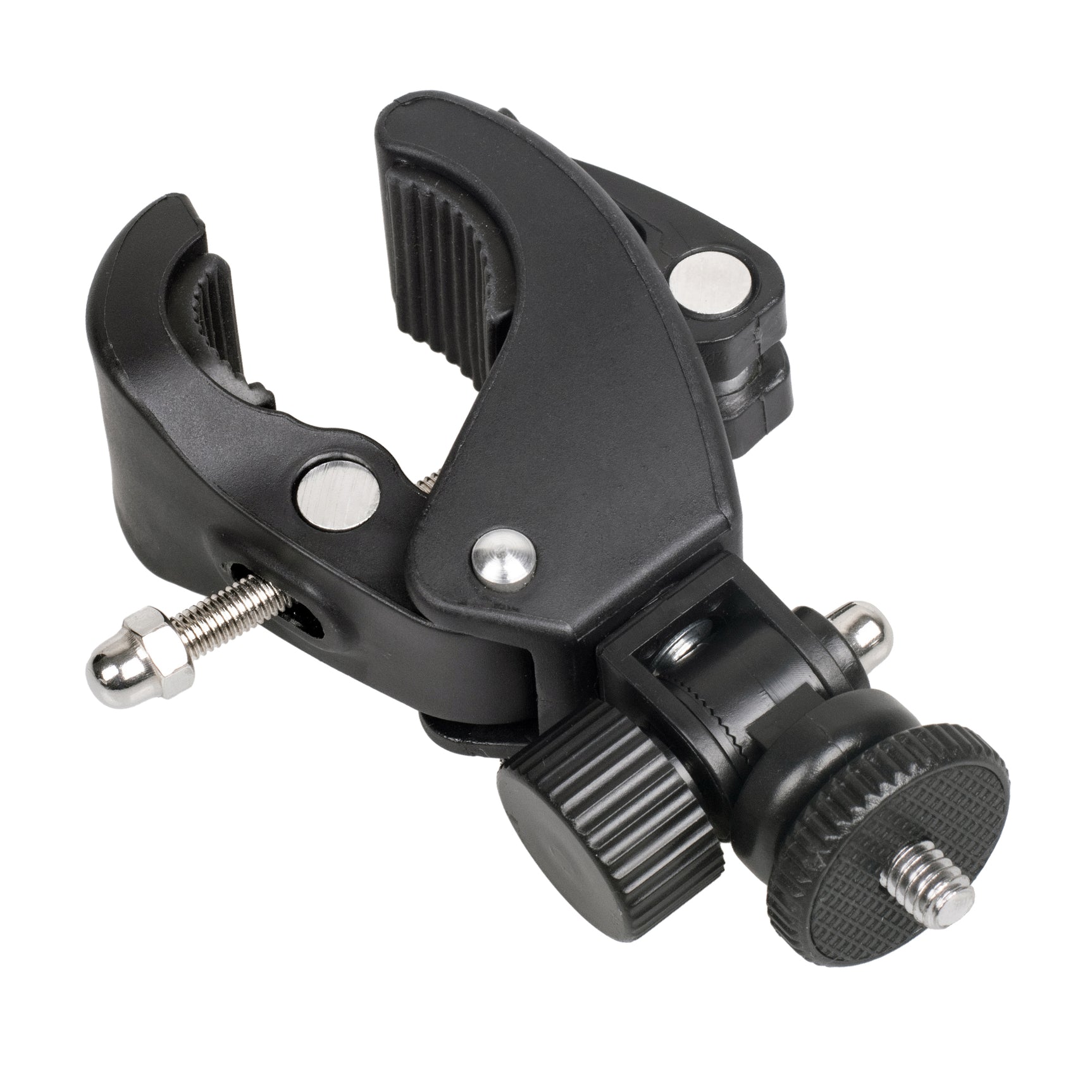 ayex Universal Stativklemme neigbarer 1/4 Zoll Mount Schraubzwinge gummierte Kontaktflächen