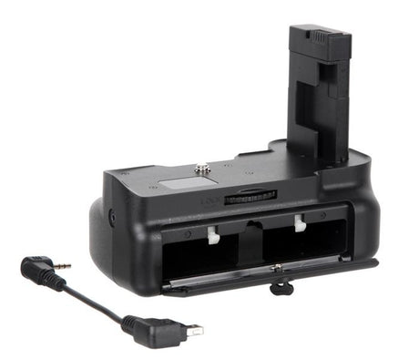 Batteriegriff Set für Nikon D5200 D5100 + IR-Fernauslöser + 2x EN-EL14 Akku + 1x USB Dual Ladegerät