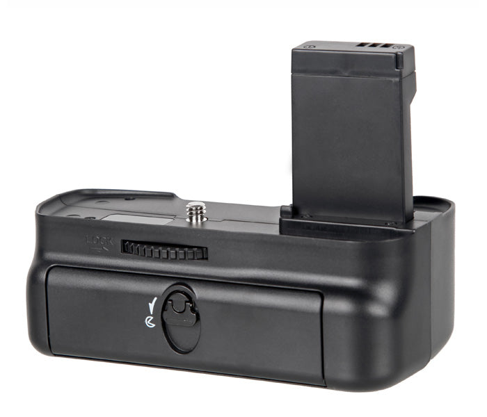 Batteriegriff Set für Canon EOS 1100D 1200D 1300D 1500D 2000D + 2x LP-E10 Akkus + Öse für Handschlaufe wie BG-E10