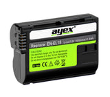 EN-EL15B Akku für Nikon Z8 Z7II Z7 D7500 D7000 D600 D750 V1 D800E lange Laufzeit 2040mAh
