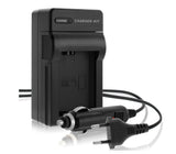 Ladegerät inkl. Kfz-Ladekabel für Sony NP-F550,  NP-F750, NP-F770 Akkus