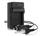 Ladegerät inkl. Kfz-Ladekabel für Sony NP-F550,  NP-F750, NP-F770 Akkus