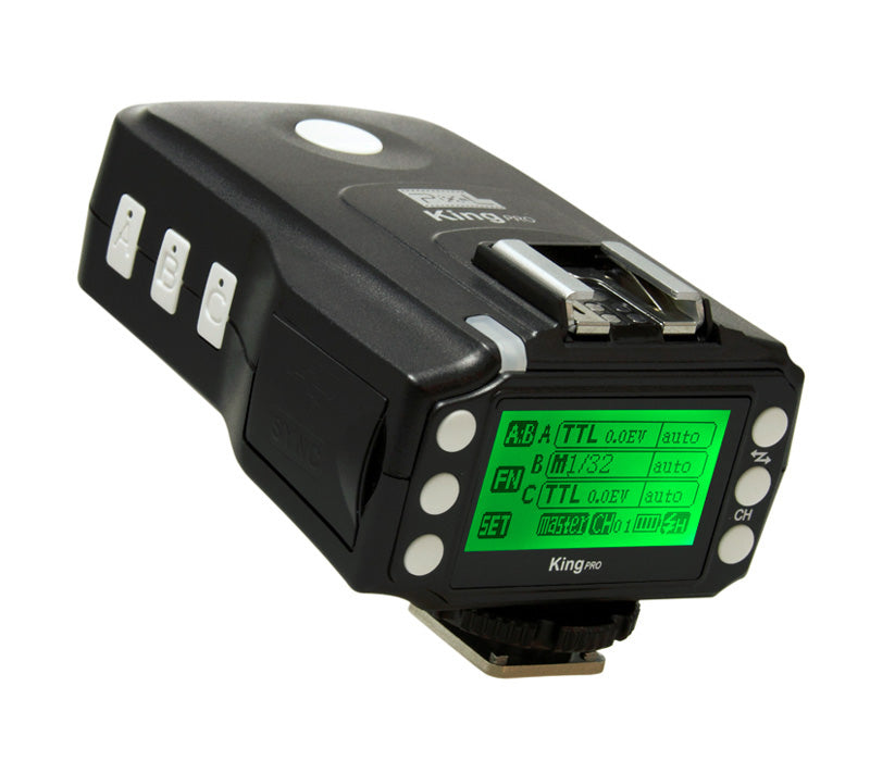 Pixel KING PRO i-TTL Funk-Blitzauslöser Set LCD-Display für Nikon mit 2 Empfängern