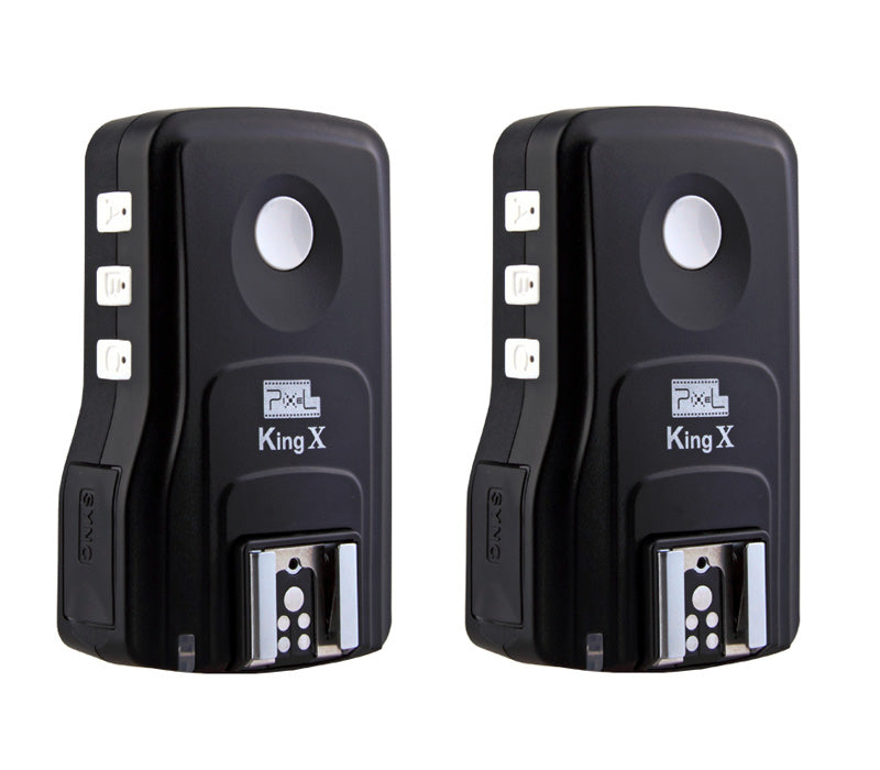 Pixel KING PRO e-TTL Funk-Blitzauslöser Set LCD-Display für Canon EOS mit 2 Empfängern