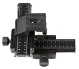 Makro Panorama Kreuz-Einstellschlitten 4-Wege Makroschiene für DSLR Kamera