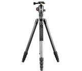 Traveller Stativset leichtes Tripod/Monopod JUSINO TK-254 mit Kugelkopf BT-02