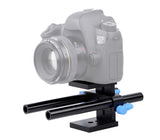 Universal Basisplatte mit 18,5cm Rundstäben für DSLR Rig System