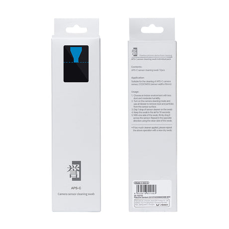 VSGO Sensor Reinigungsswabs 12 Stück für APS-C Kameras