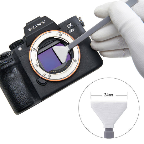 VSGO Sensor Reinigungsswabs 24 Stück für Vollformat-Kameras 24mm