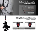 VSGO Black Snipe Urban Kamera-Gurt (Q-Black) mit Quick-Release Anti-Twist & Handgurt-Set