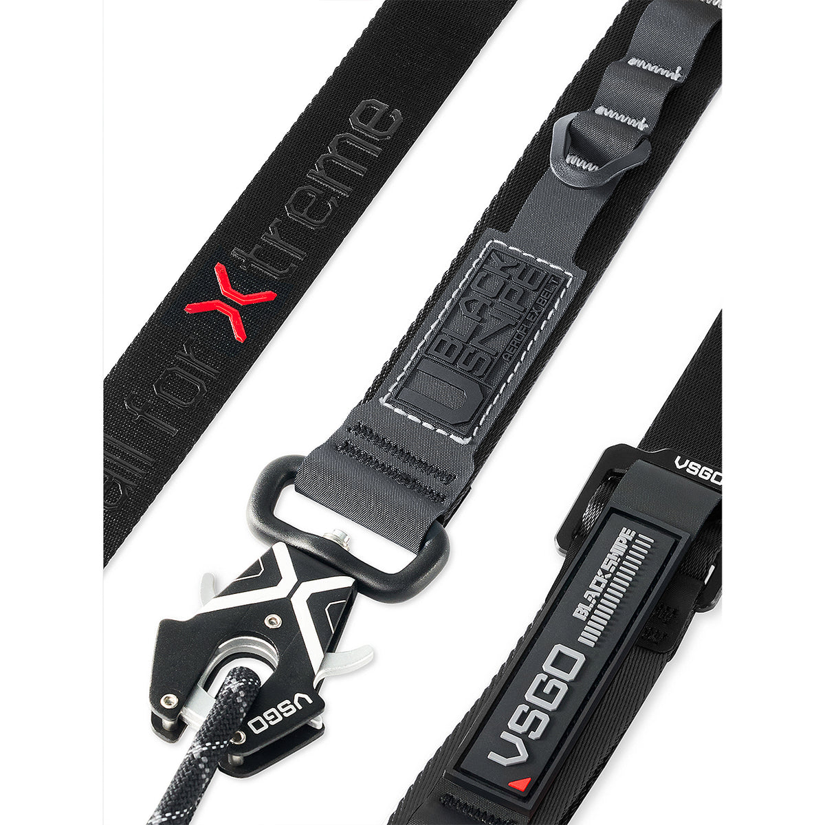 VSGO Black Snipe Urban Kamera-Gurt (Q-Black) mit Quick-Release Anti-Twist & Handgurt-Set