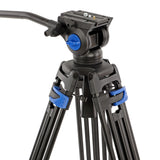 ayex Video Stativ mit Video Kopf Robustes Stativ für professionelle Aufnahmen