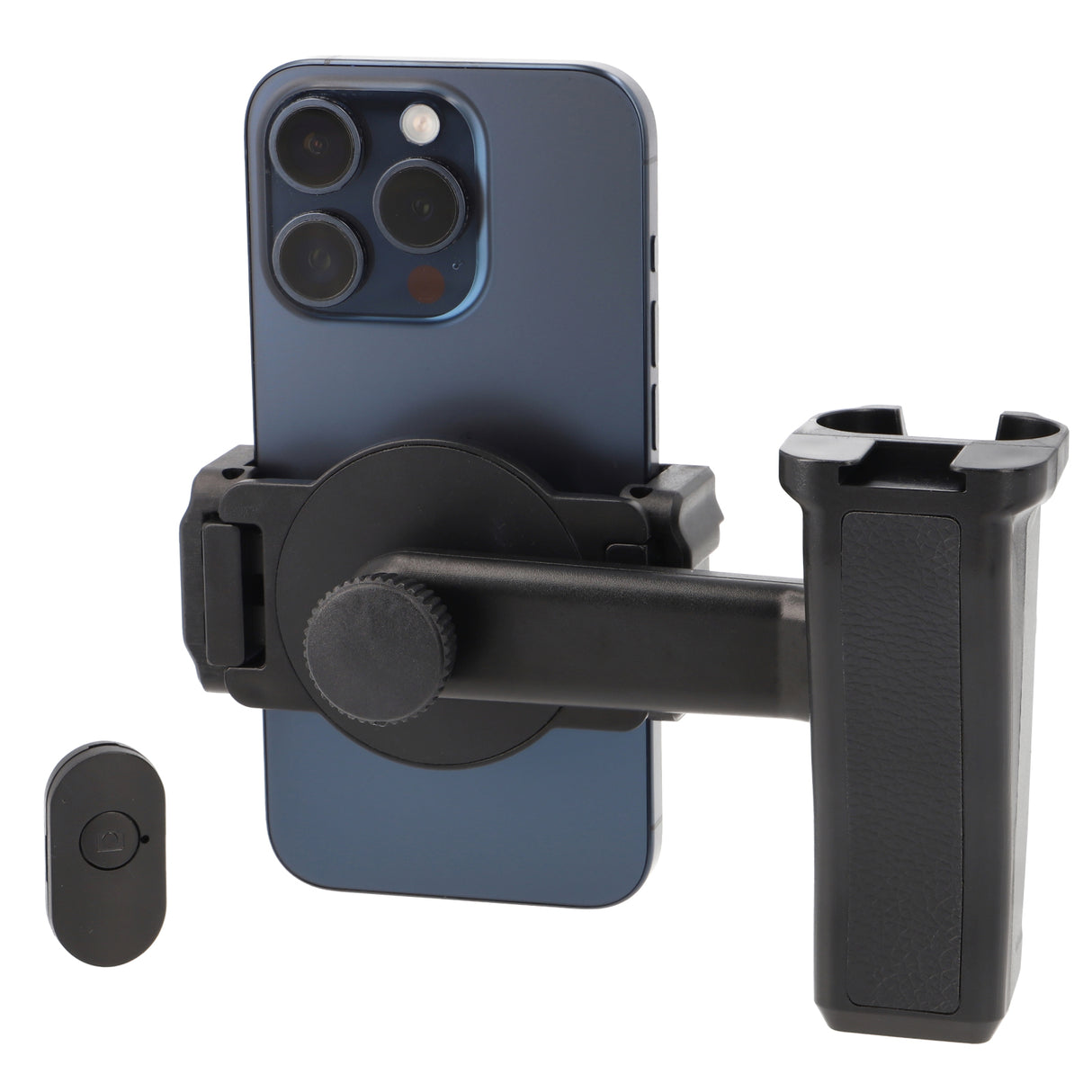 Magnetischer Smartphone Vlogging-Grip mit Bluetooth-Fernauslöser, Stativ- & Cold-Shoe-Anschluss