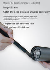 VSGO Magnetisches Kaffeemühlen-Reinigungsset Professionelles Barista-Bürstenset