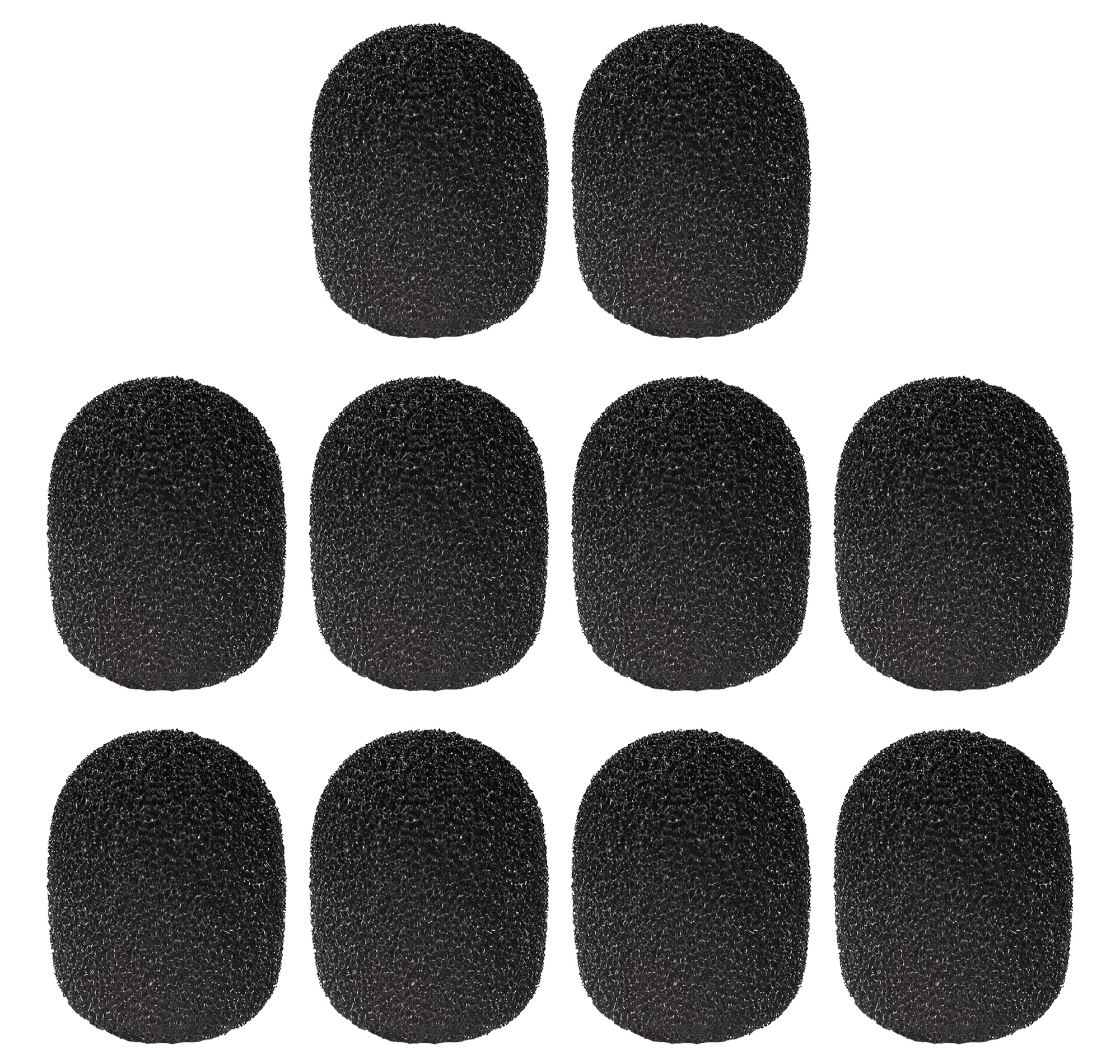 Mikrofon Schaumstoff Schutz für z.B. Lavalier-Mikrofone 10er Pack gut geeignet für Outdoor-Aktivitäten