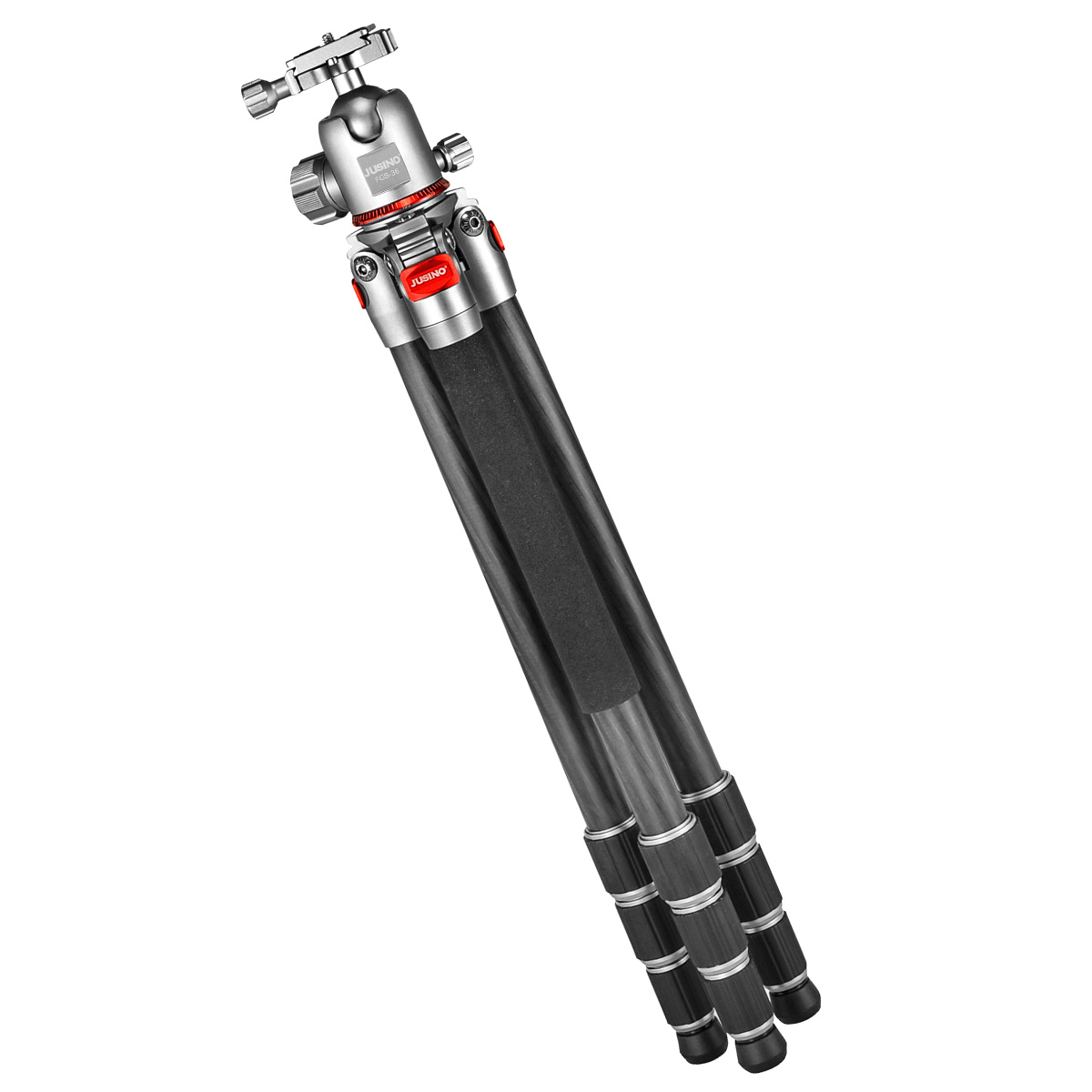 JUSINO Leichtes Karbon Fotostativ mit Kugelkopf Stativ bis 138cm 12kg AF-254C FGS-36 JUSINO Leichtes Karbon Fotostativ mit Kugelkopf Stativ bis 138cm 12kg AF-254C FGS-36