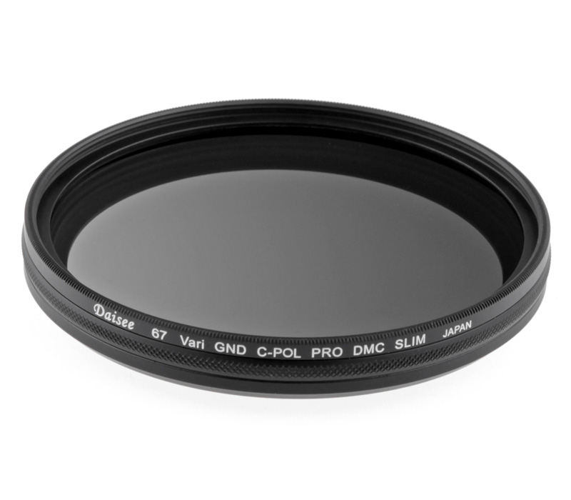 Daisee Variable ND-8 / CPL Kombi Filter 67mm 8-fach vergütet Slim